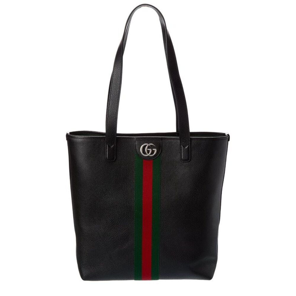 Gucci Leather Tote, Black